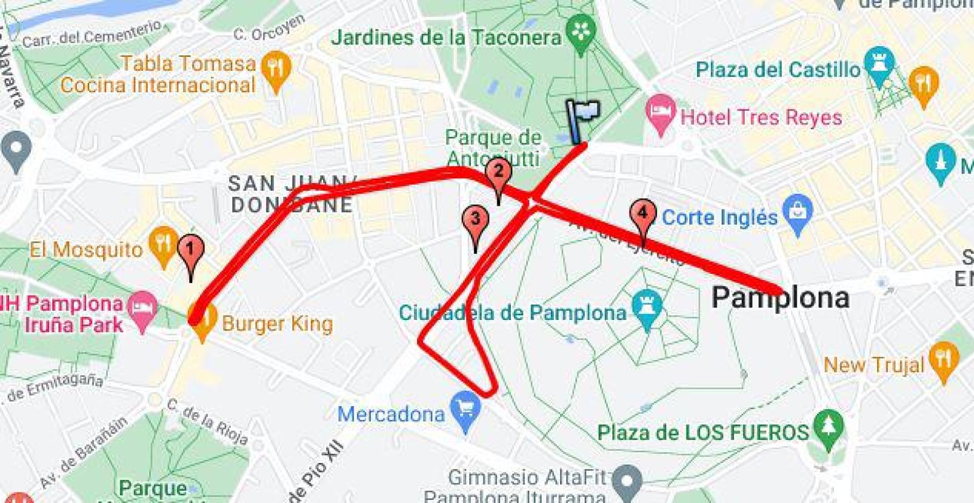 Recorrido de la San Silvestre 2023