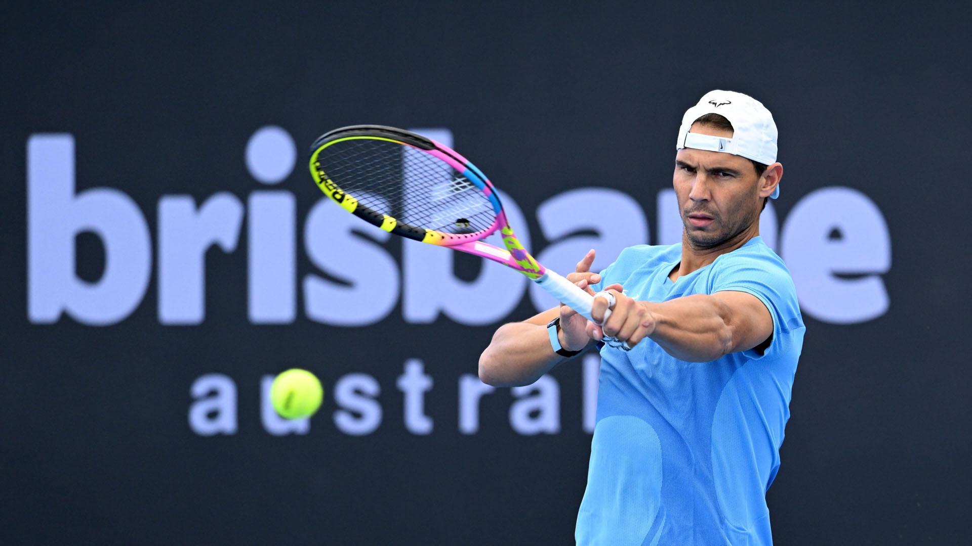 Rafa Nadal, en las pistas del Queensland Tennis Centre de Brisbane