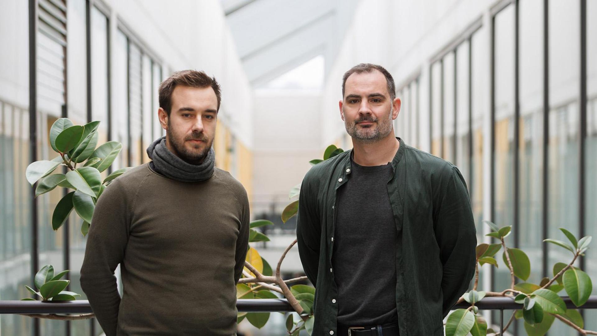 J. Enrique Vázquez-Lozano e Iñigo Liberal, en la UPNA
