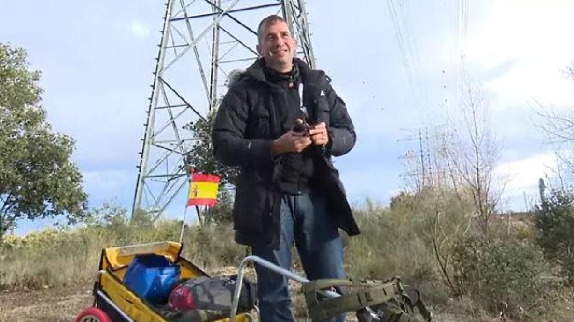 El aventurero madrileño Santiago Sánchez Cogedor