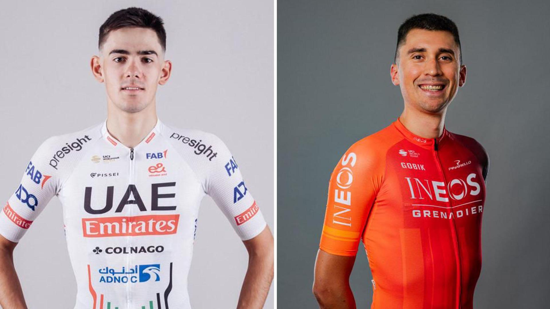 Los navarros Igor Arrieta, que está en UAE, y de Óscar Rodríguez, en el INEOS