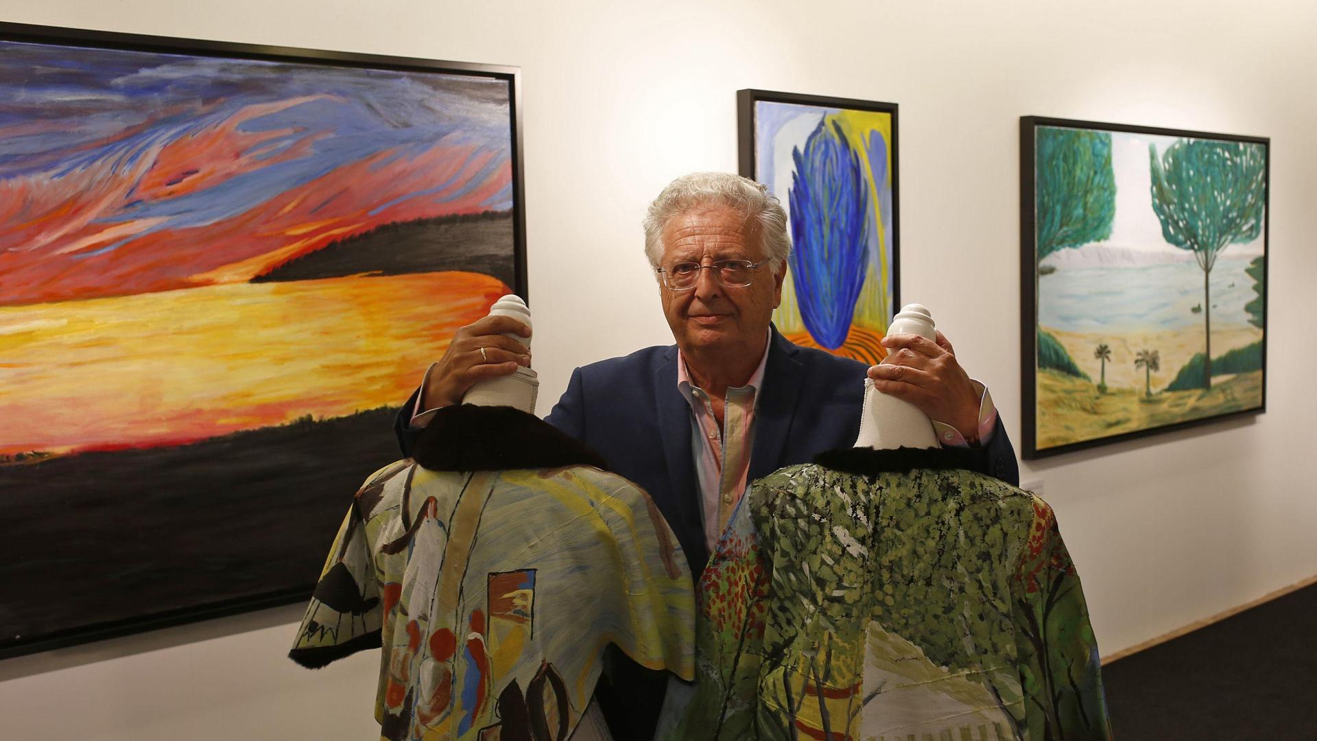 José Jesús Lorenzo, en una exposición de sus obras en 2018.
