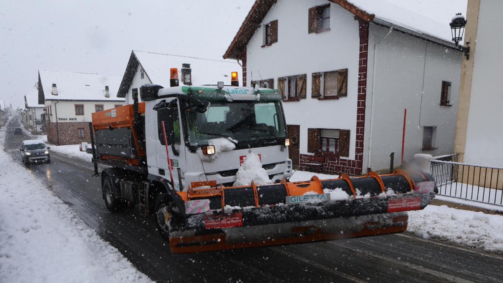 Nieve, este 6 de enero, en Navarra.