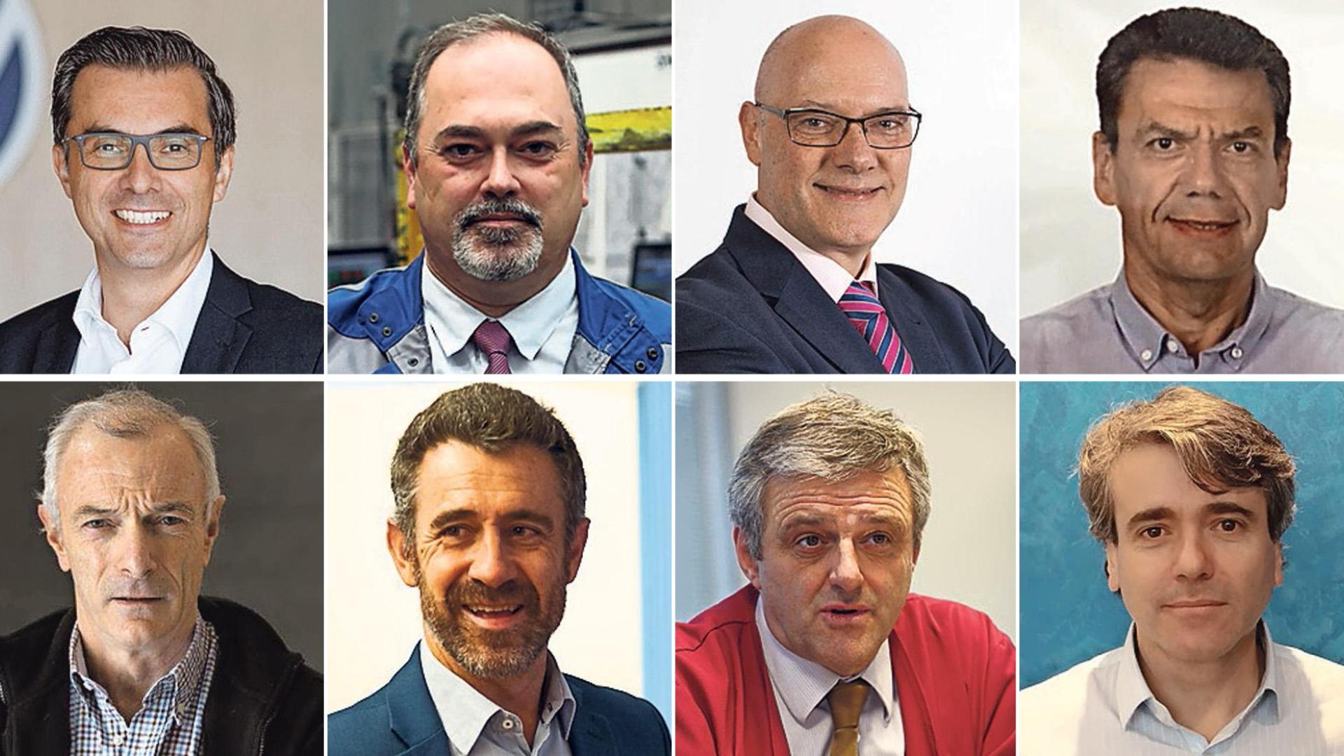 Michel Hobusch, Roberto Lanaspa, Óscar Huarte, Miguel Ugalde, Juan Córdoba, Jon Angulo, Francisco Cebeiro e Ismael Gambra