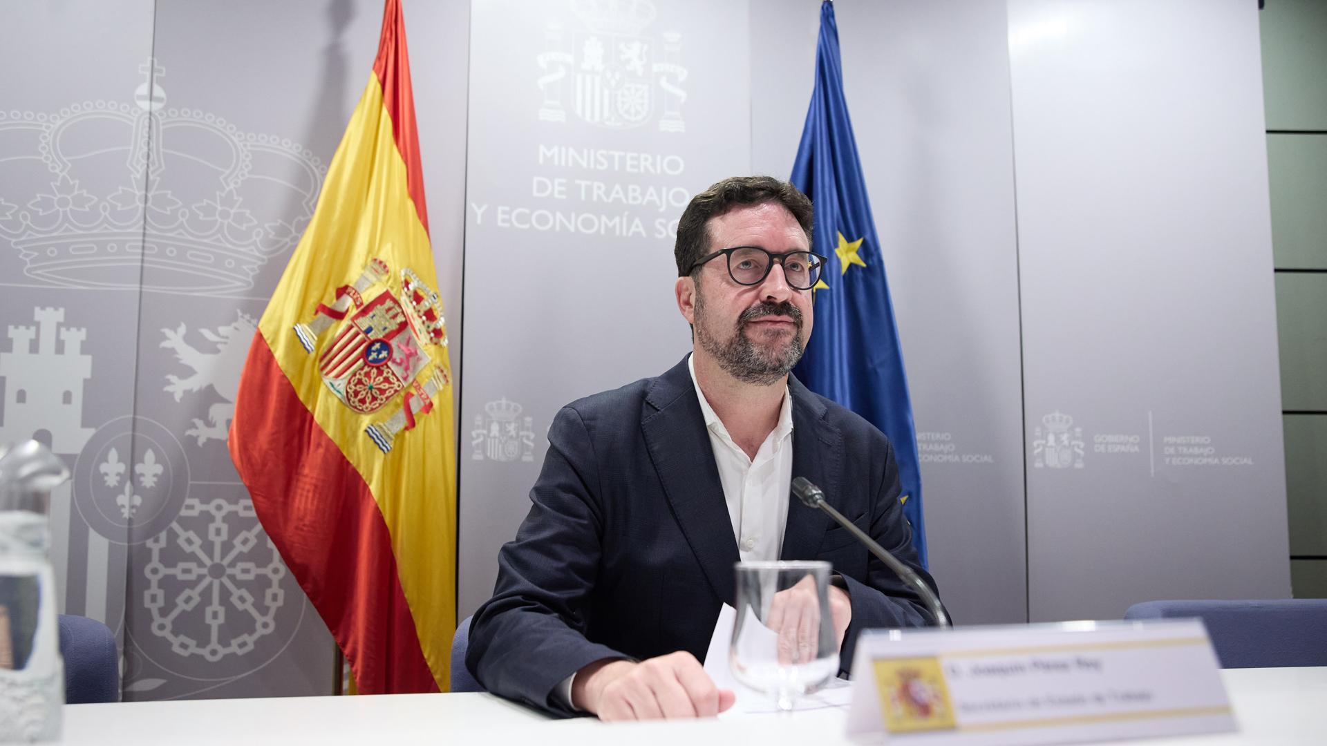 El secretario de Estado de Trabajo, Joaquín Pérez Rey