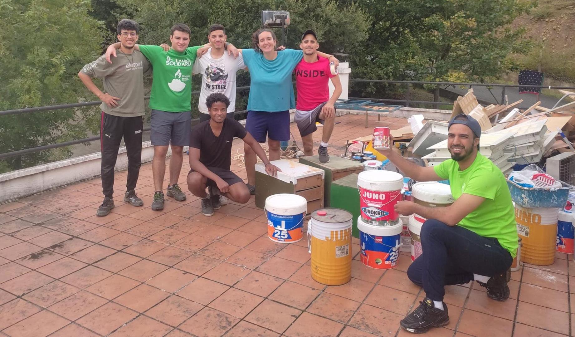 Una imagen del proyecto “Apoyo a la emancipación e inserción sociolaboral de jóvenes migrantes”