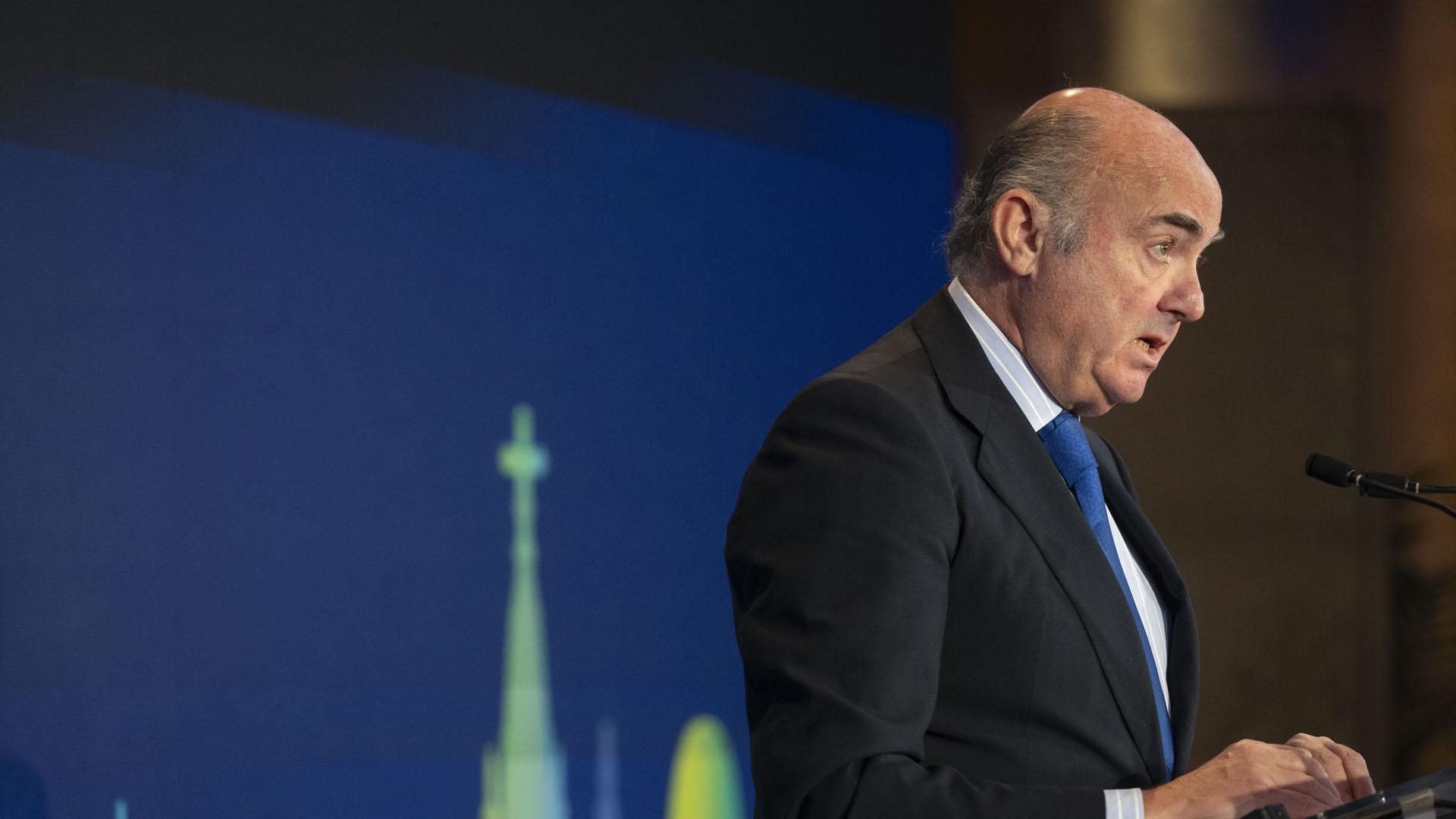 Luis de Guindos, este miércoles en la apertura del 'Spain Investors Day'