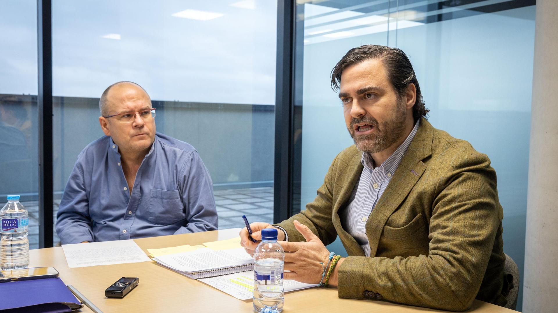 José Ignacio Nicolay (TCAE) y Joaquín Castiella (abogado)