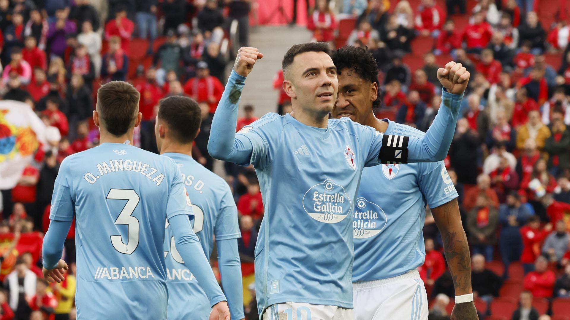 Iago Aspas ha marcado ante el Mallorca su gol 150 en Primera División