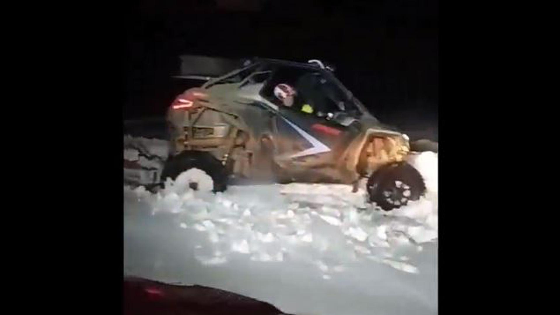 Rescatados en el Valle de Arce tras quedar atrapados en la nieve con sus vehículos buggy