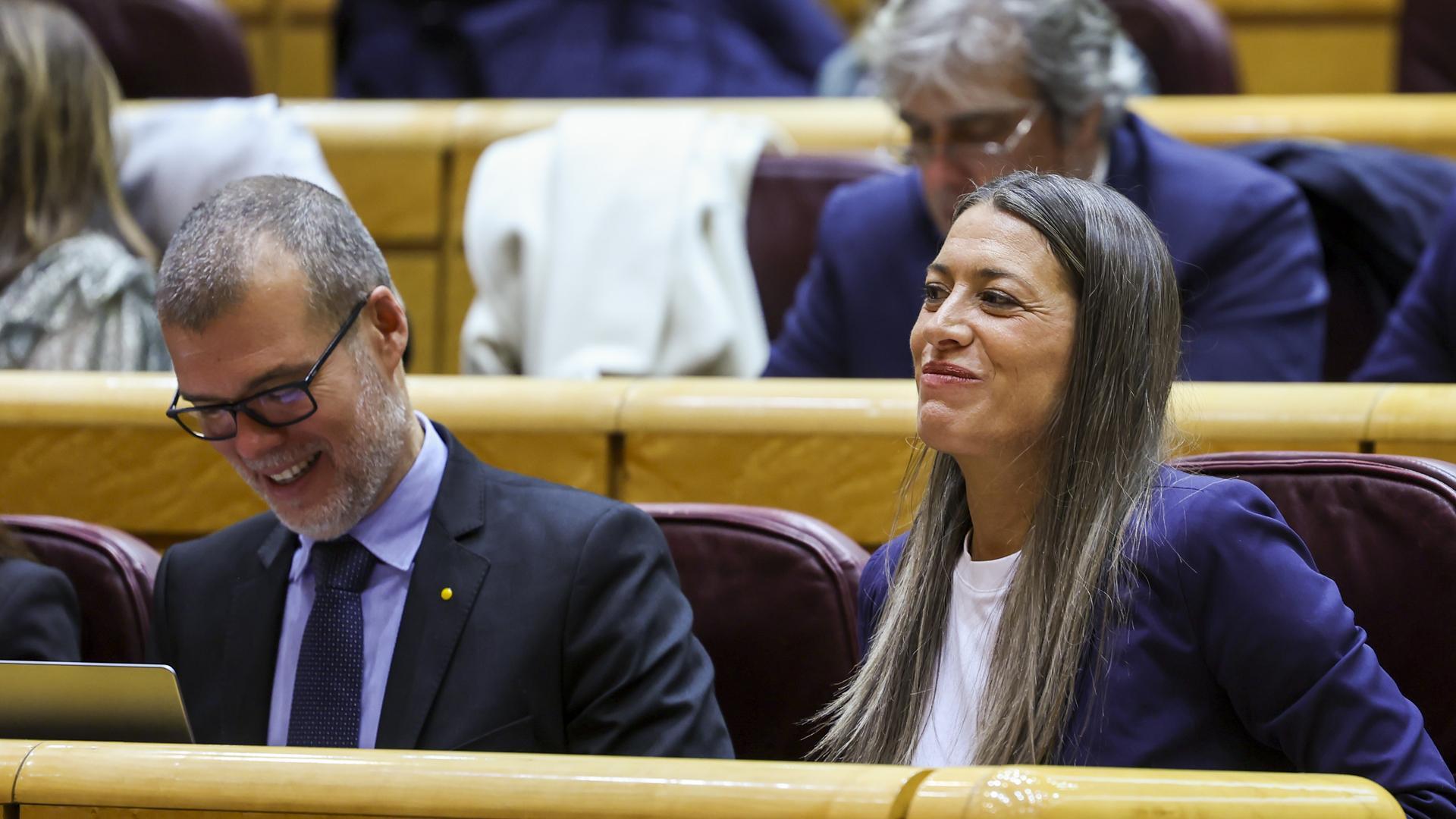 Miriam Nogueras, diputada de Junts, este martes en el Congreso de los Diputados.