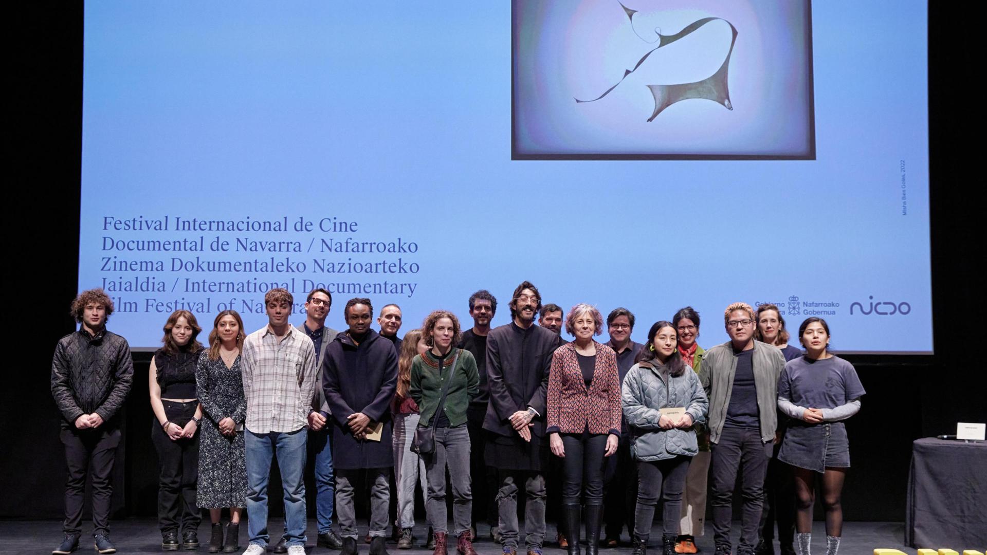 Los premiados en la última edición del festival Punto de Vista de Pamplona