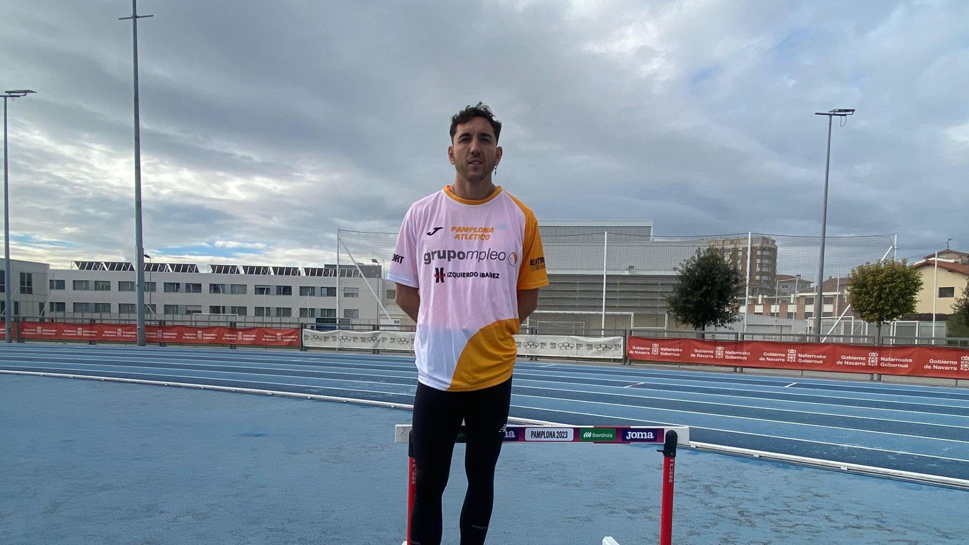 Sergio Fernández, en Larrabide con los colores del Grupompleo