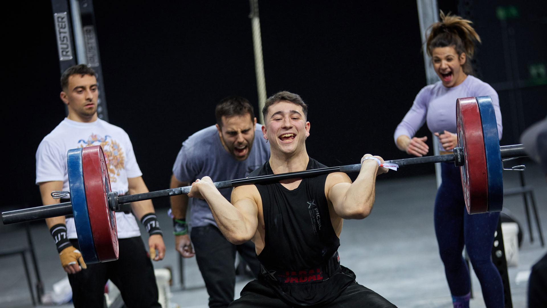 El navarro Nicolás Ariztimuño, durante uno de los ejercicios en los Arena Games del año pasado.