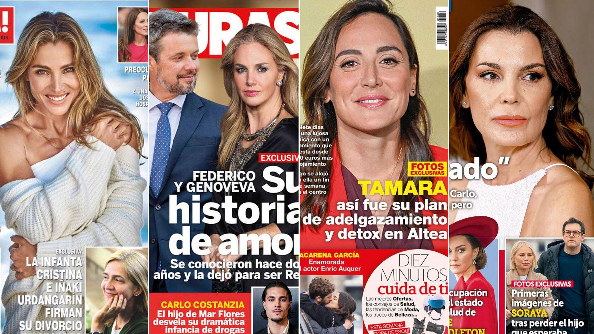 Portadas de las revistas del corazón de este miércoles 24 de enero