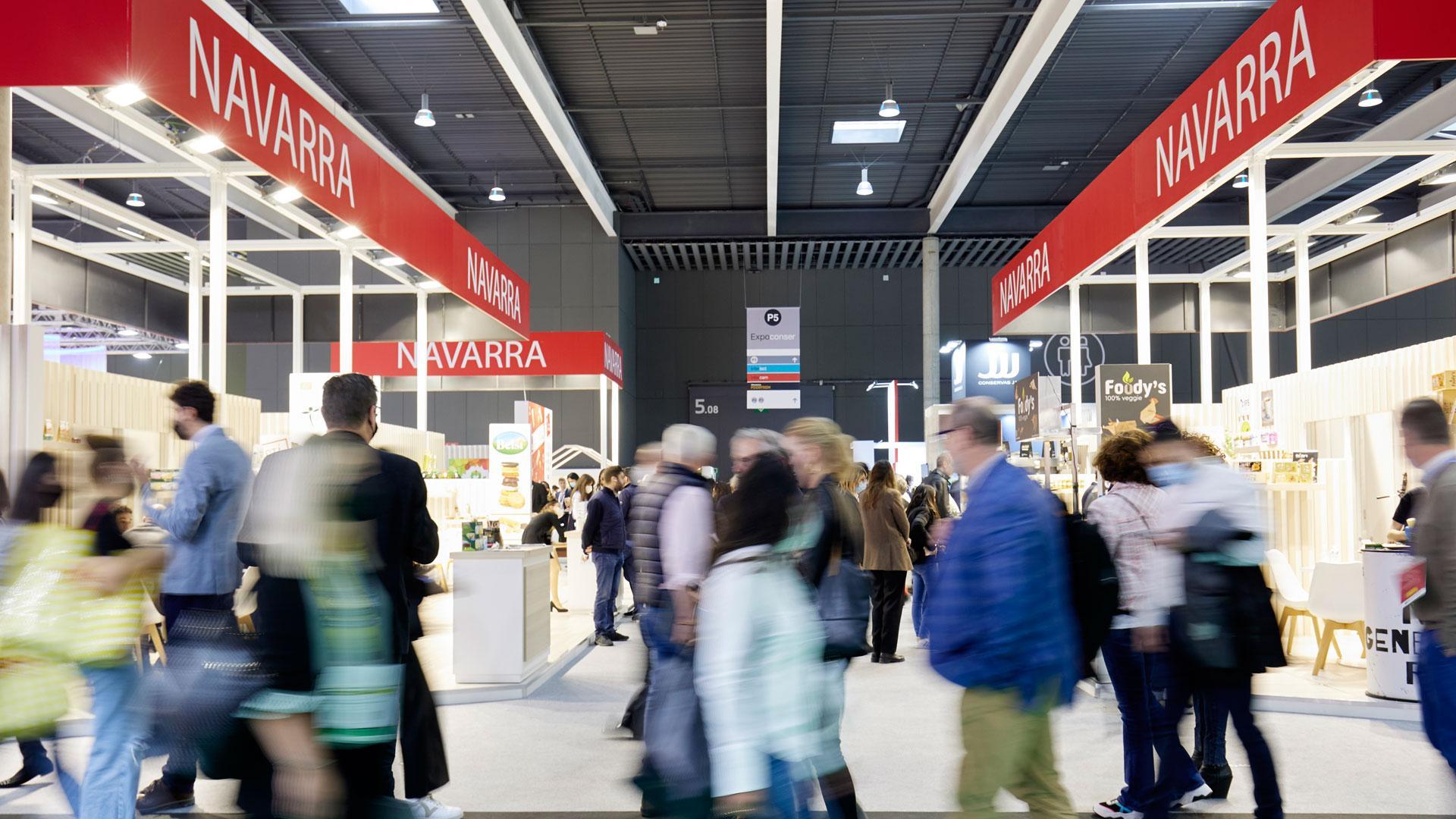 Stand de Navarra en la feria Alimentaria.