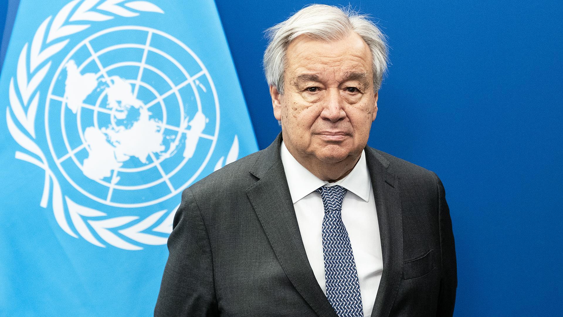 El secretario general de Naciones Unidas, António Guterres, en un acto de la ONU./