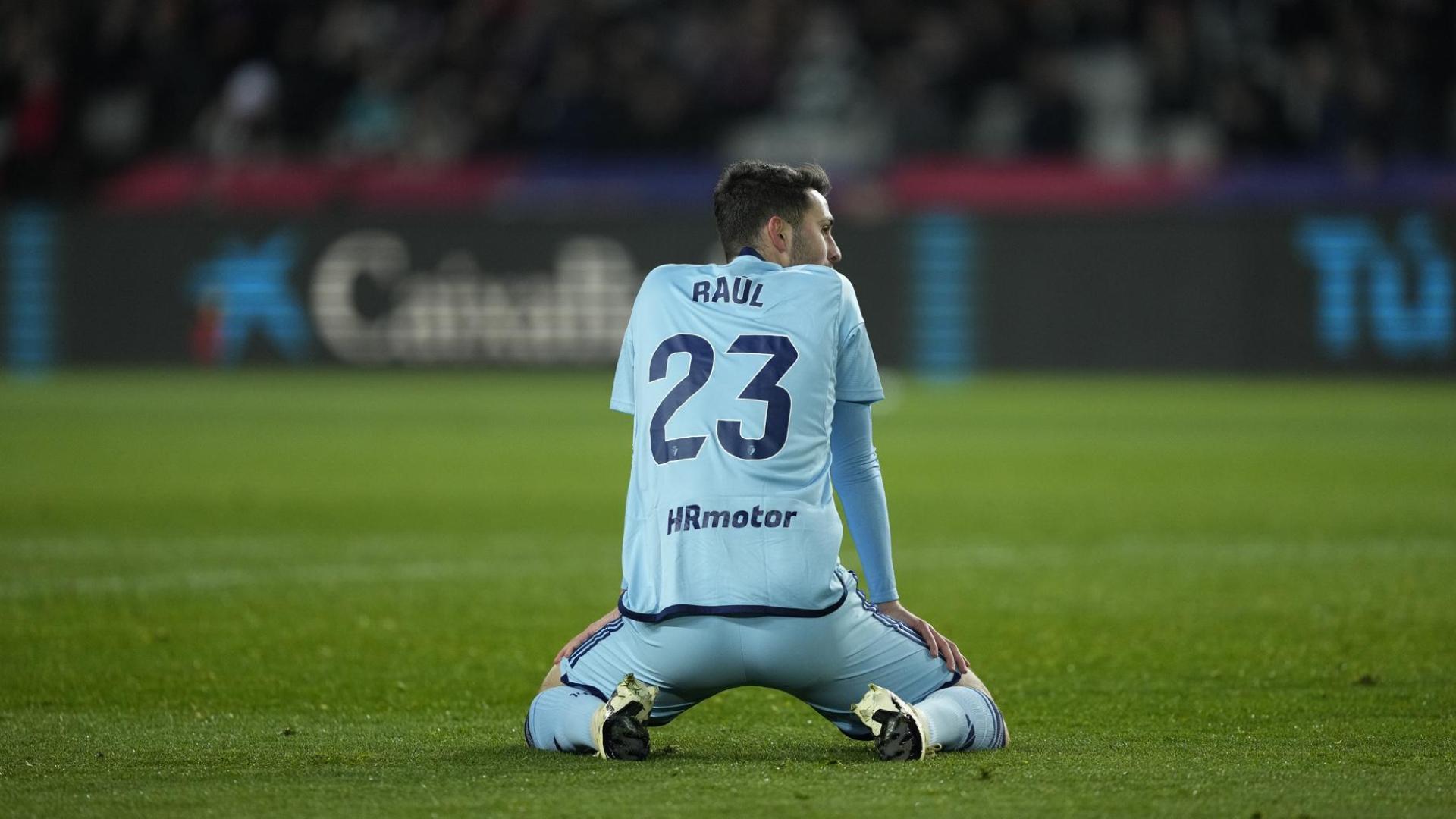 Raúl García de Haro, en el partido contra el F.C. Barcelona