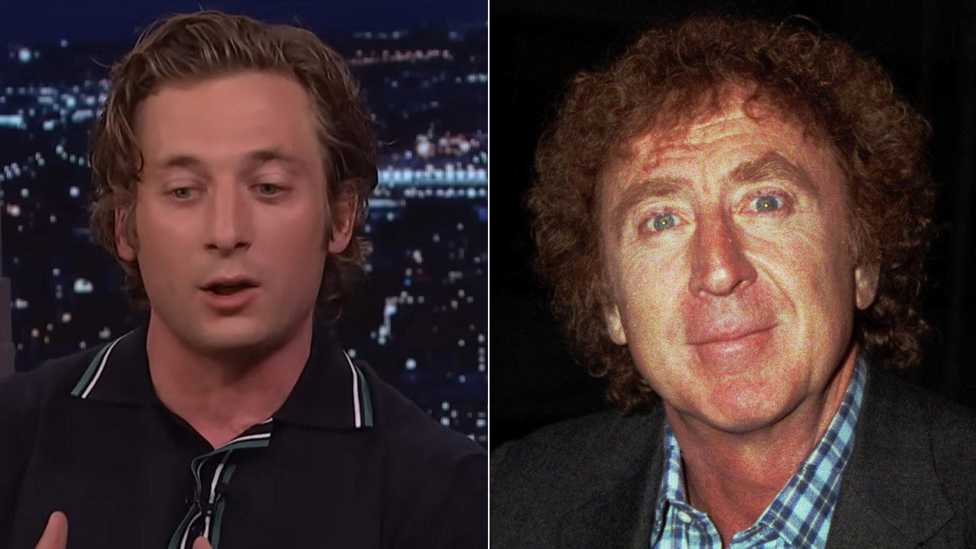 Jeremy Allen White (izquierda) y Gene Wilder (derecha)