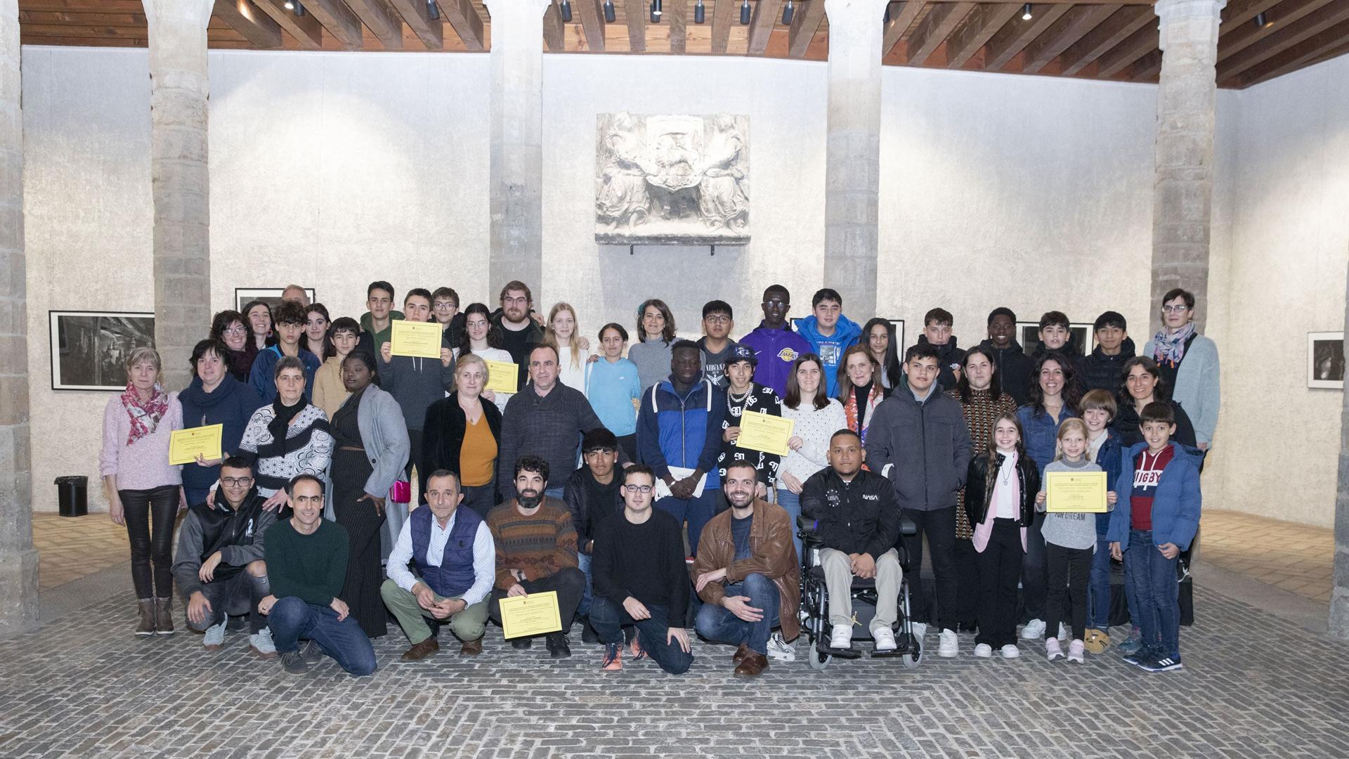 Foto de familia tras la entrega de premios en Condestable