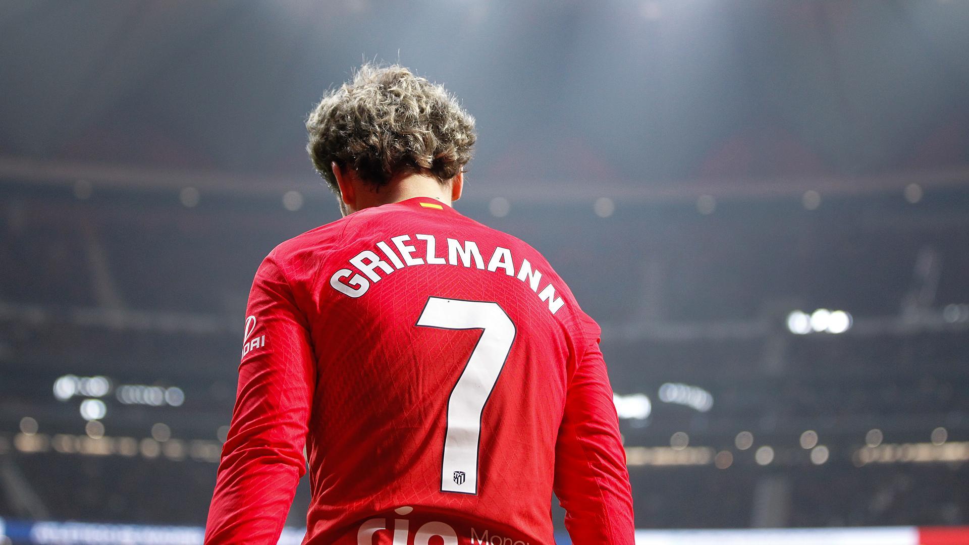 Antoine Griezmann, cabizbajo durante un encuentro anterior del Atlético de Madrid./