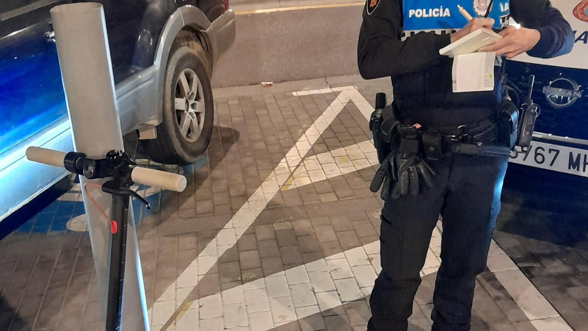 Denunciado un menor en Tudela por dar positivo en cannabis y cocaína circulando con un VMP