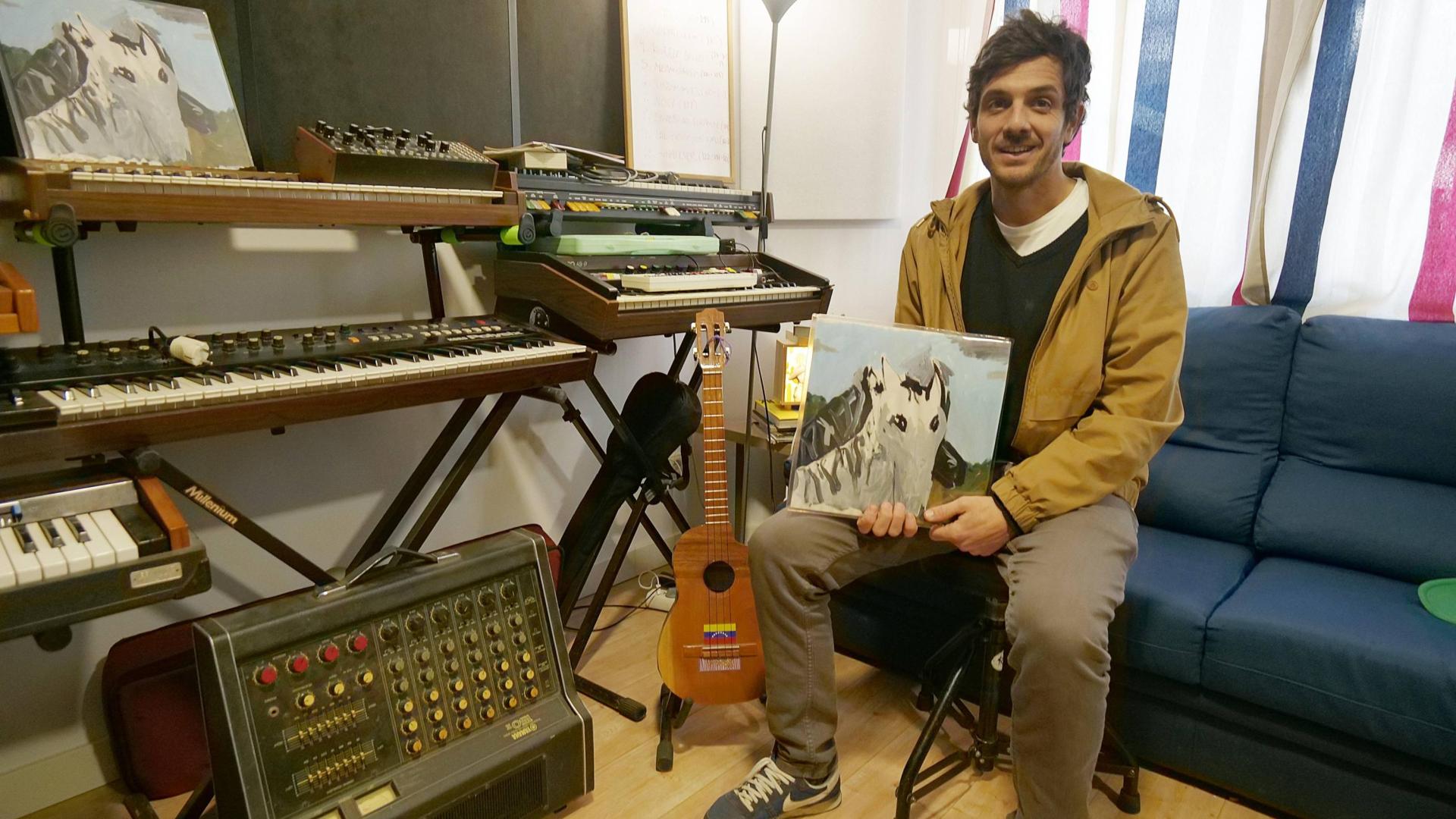 Guillermo Mutiloa, en los estudios Motumúsica