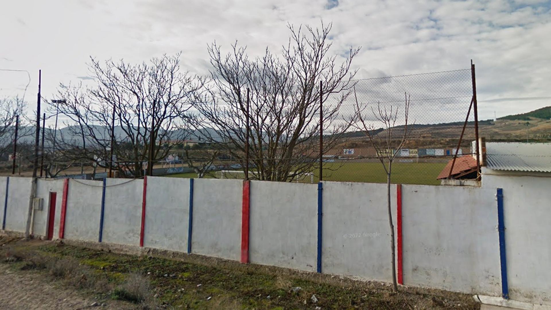 Exterior del campo El Olmillo de Fitero, donde juega el Calatrava.