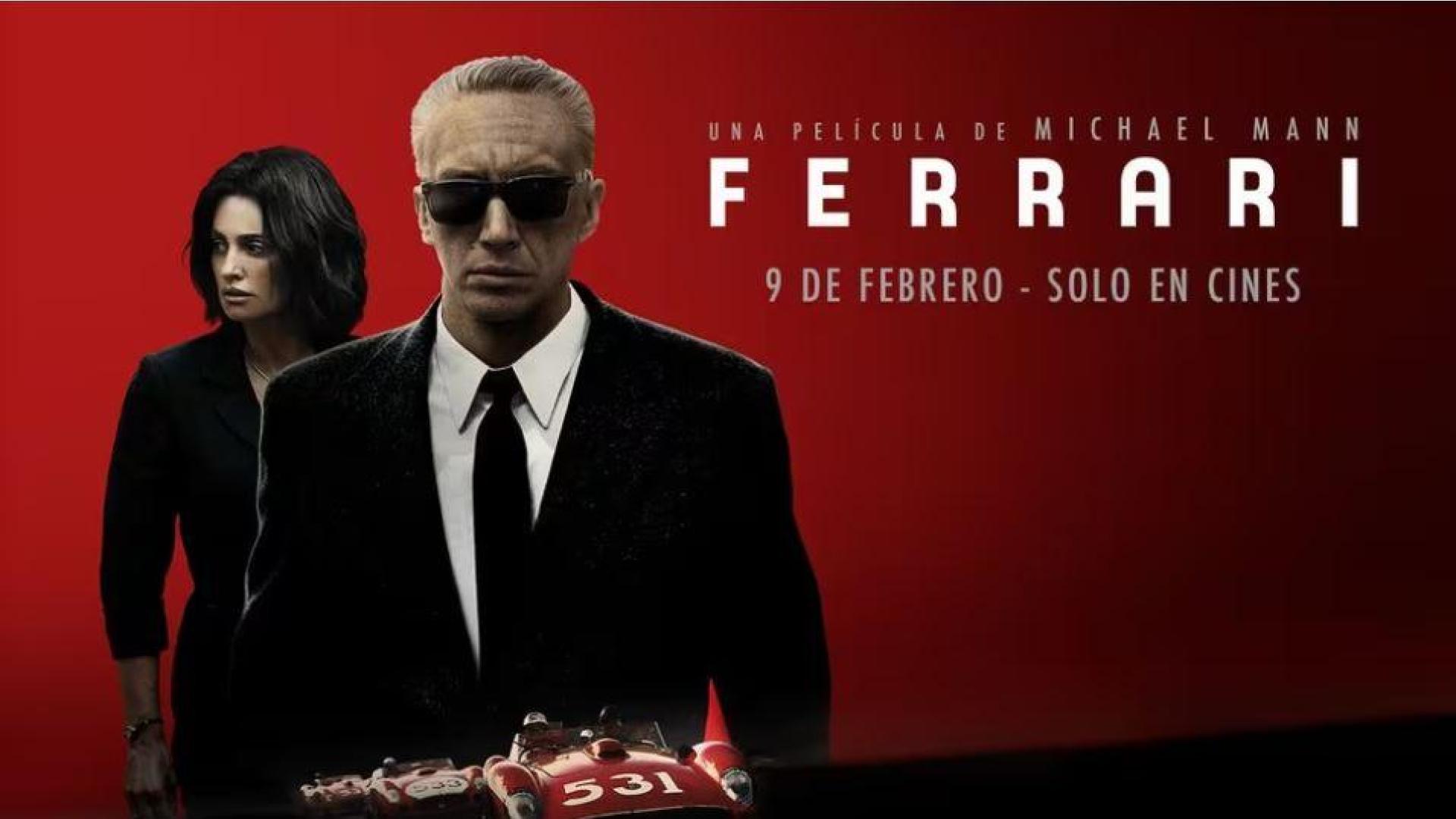 Cartel de la película 'Ferrari', protagonizada por Penélope Cruz