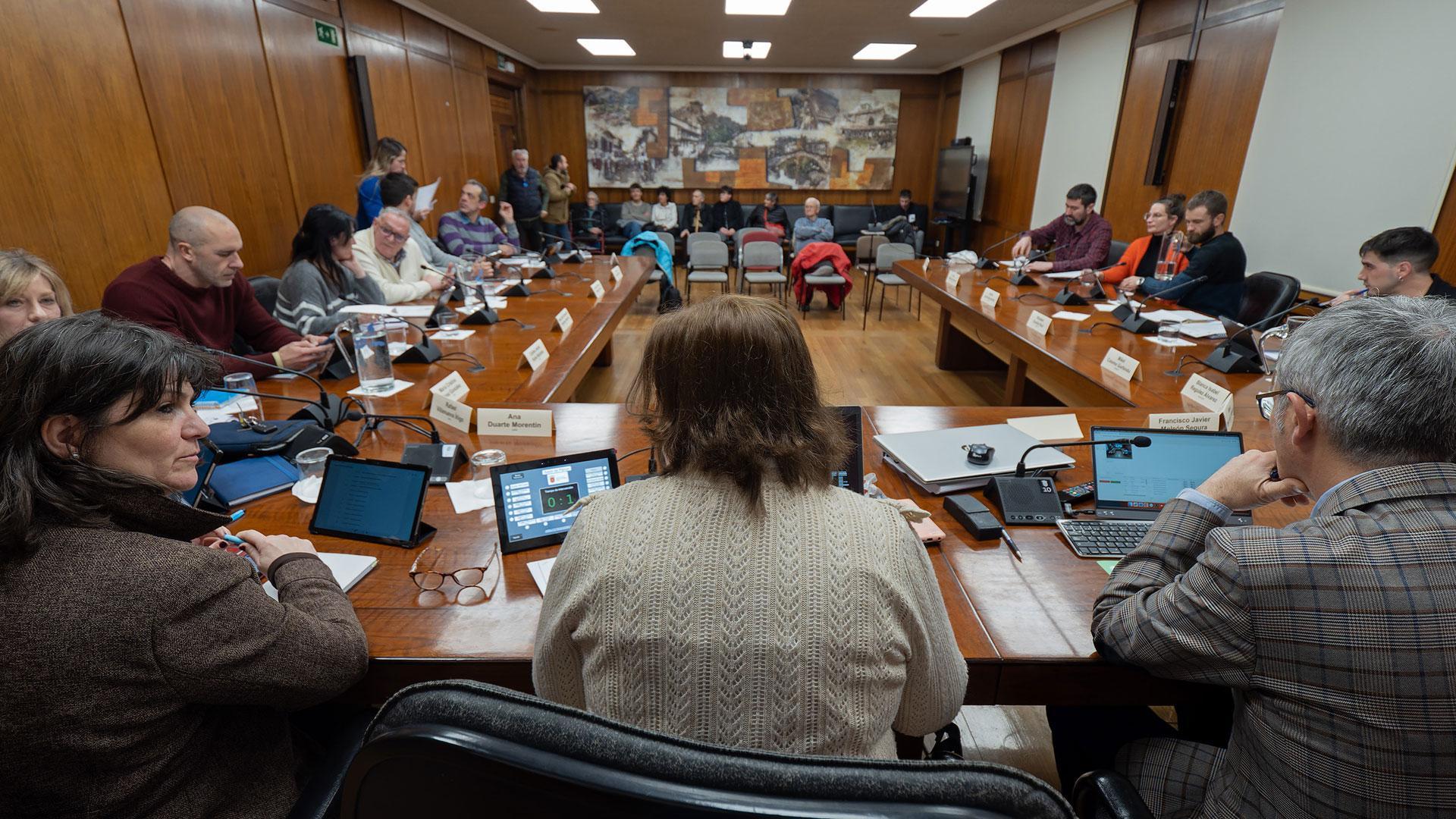 El pleno correspondiente al mes de febrero en un momento de su desarrollo