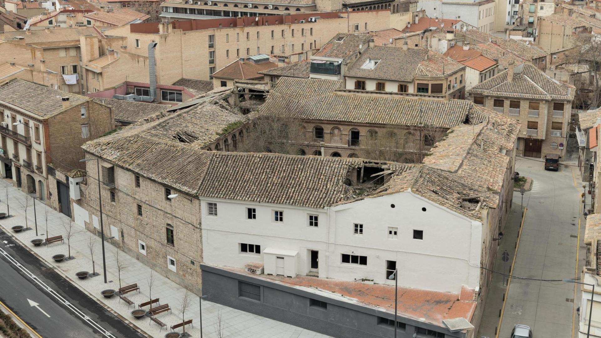 Imagen del edificio de Sementales, ubicado en el céntrico paseo de Pamplona de Tudela