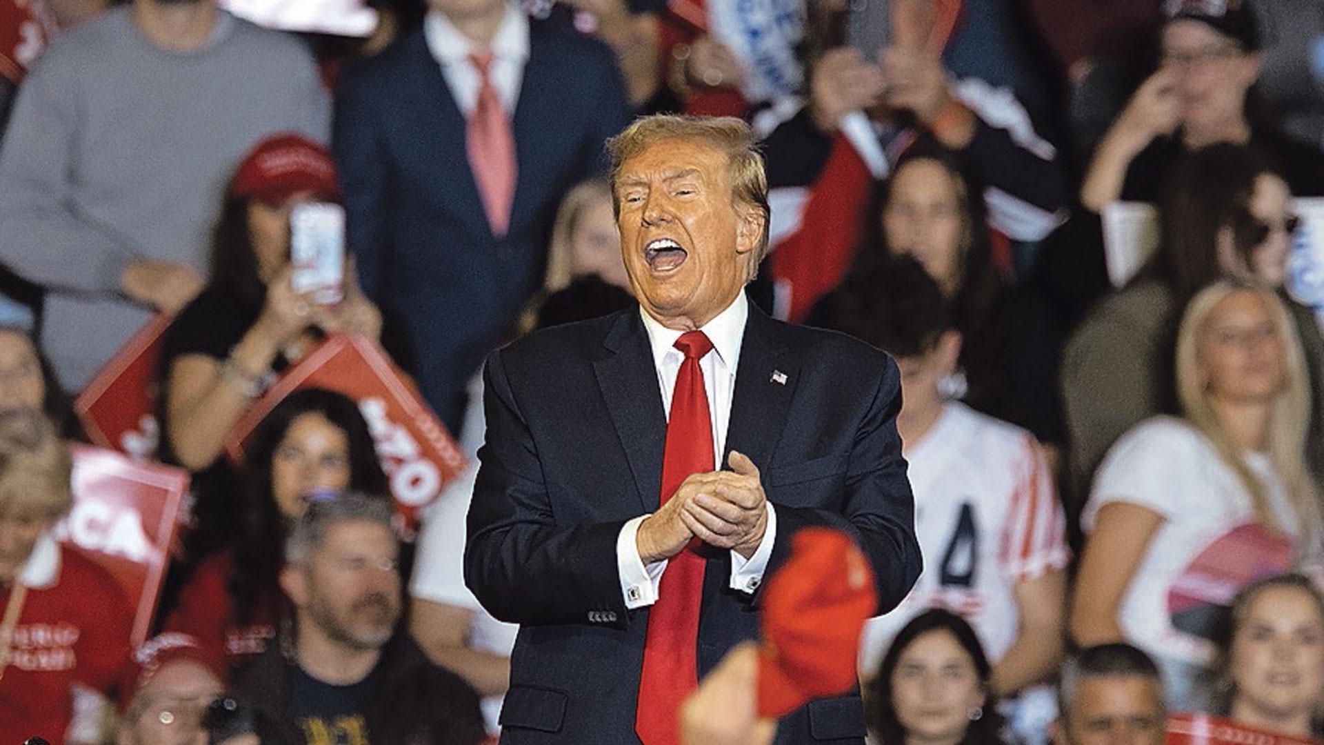Donald Trump, durante su mitin del sábado en Carolina del Sur