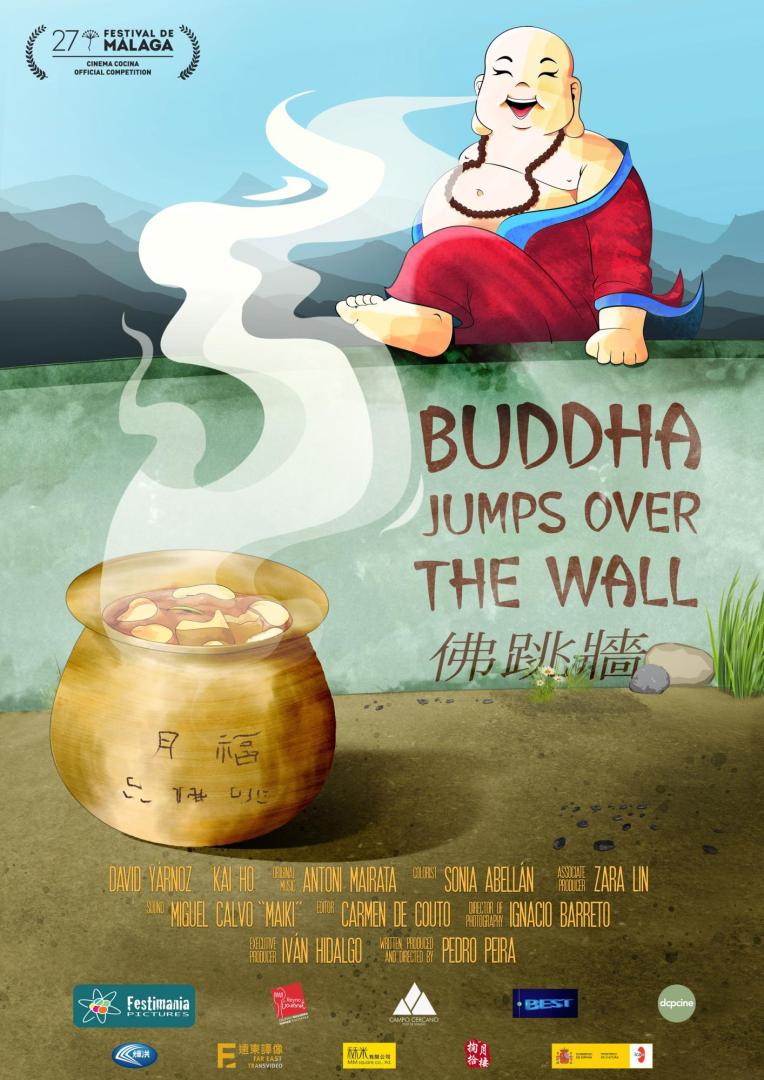 Cartel del documental ‘Buddha jumps over the Wall (Buda salta el muro)’ protagonizado por el chef David Yárnoz