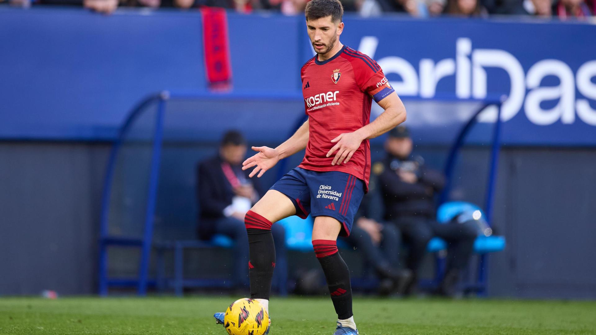 David Garcia, en el último partido contra el Cádiz en El Sadar