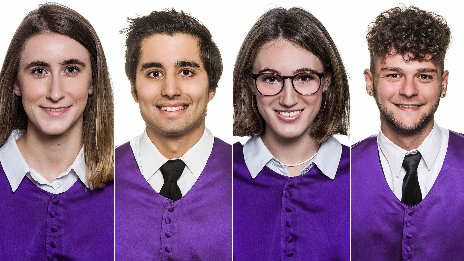 Leire Górriz, Francisco de Borja, Ángela Díaz y Kevin Sainz