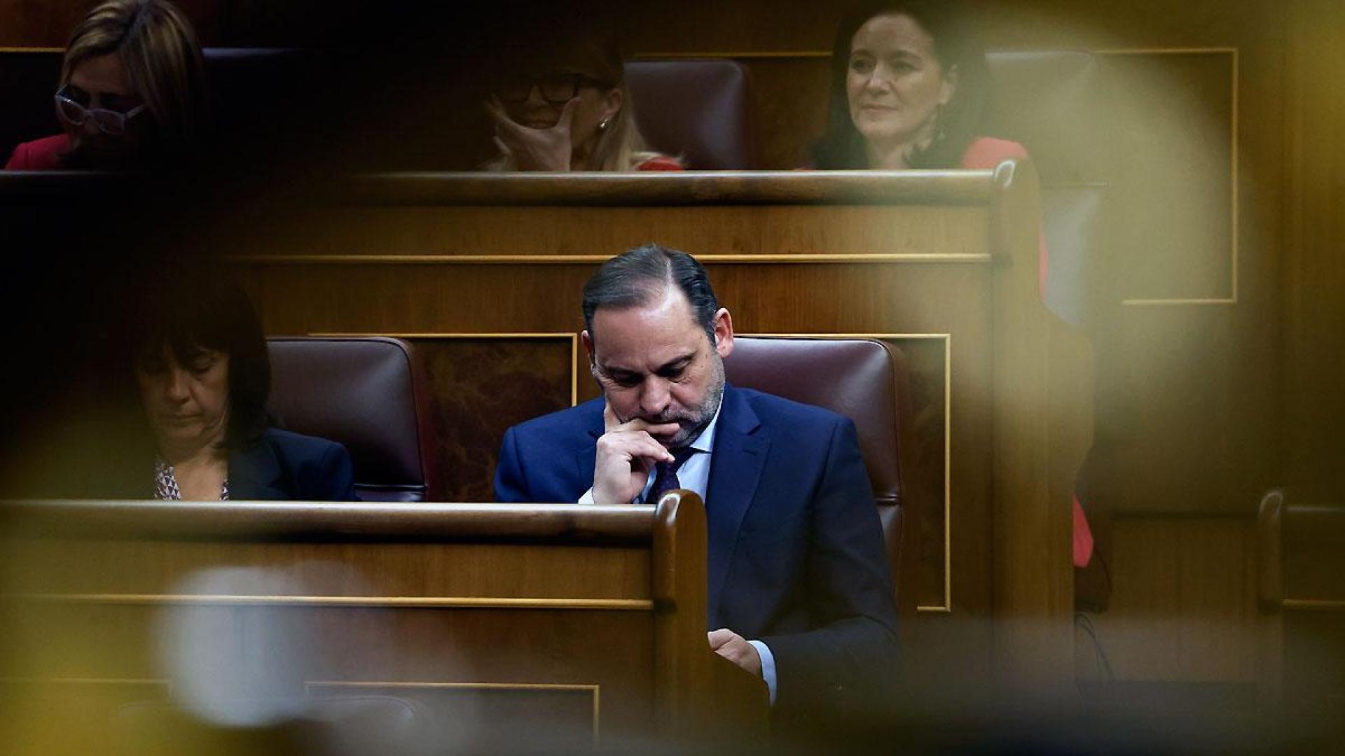 El diputado socialista José Luis Ábalos, durante el pleno de este miércoles en el Congreso de los Diputados