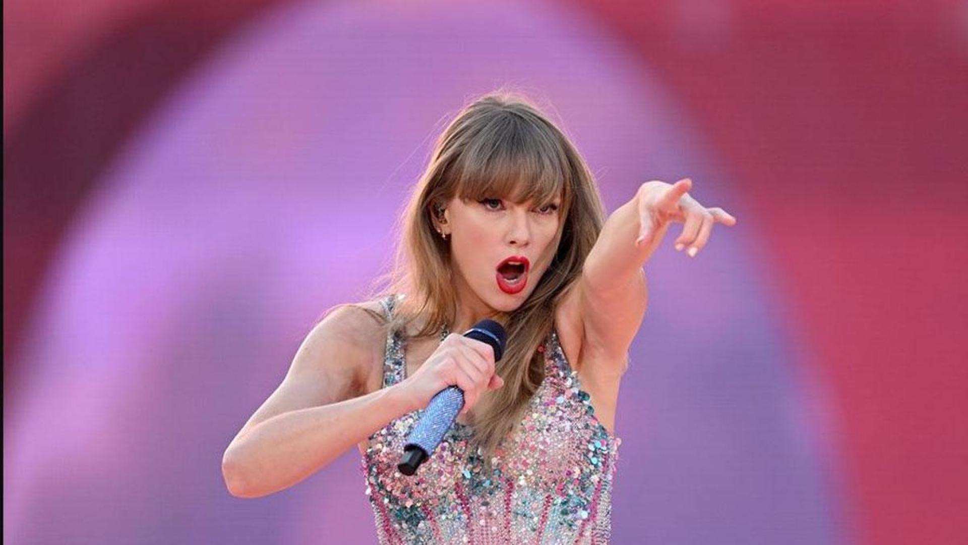 La cantante Taylor Swift, durante el concierto de Melbourne