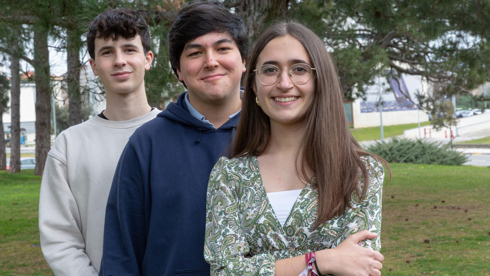Óscar Gómez de Segura, Lander Seminario Olaizola y Lucía Ayerra Bretos