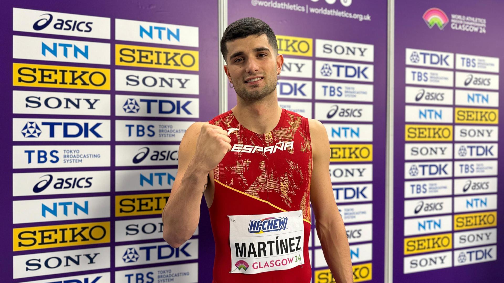Asier Martínez, tras clasificarse para la semifinal