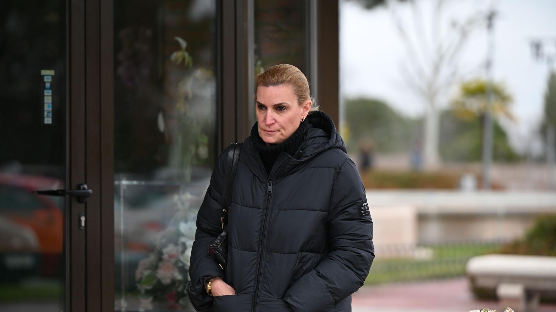 María Zurita, tras visitar la capilla ardiente de su primo Fernando Gómez-Acebo