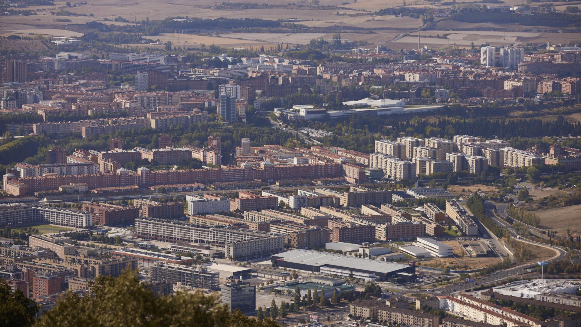 Vistas de la Comarca de Pamplona desde el Fuerte de San Cristóbal