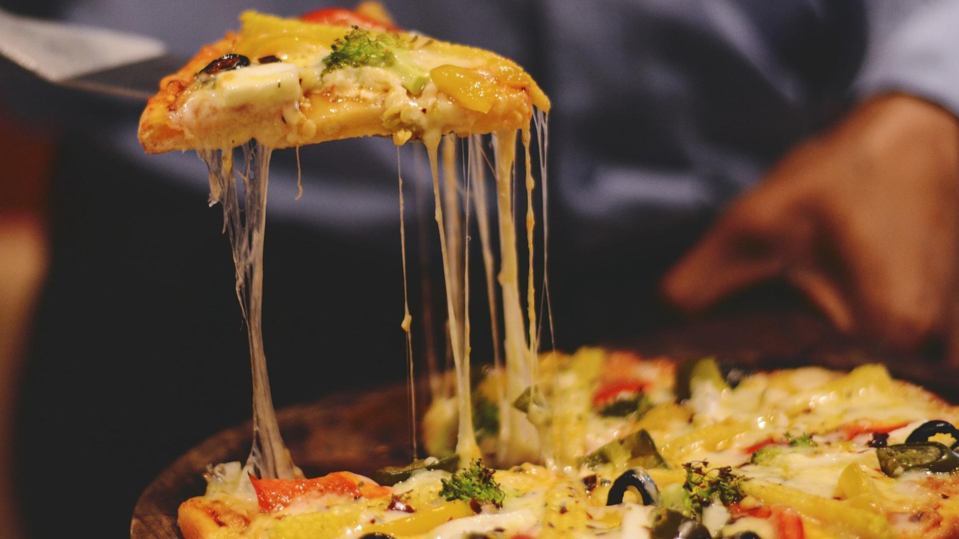 Imagen de archivo de una pizza