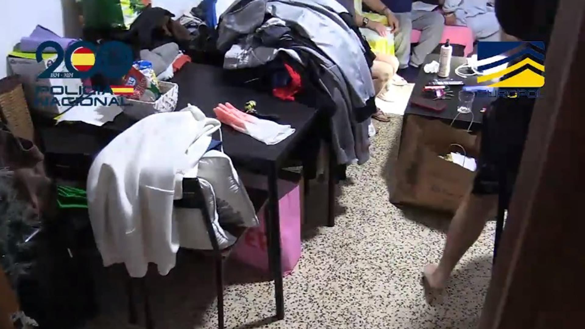Un momento de la operación policial