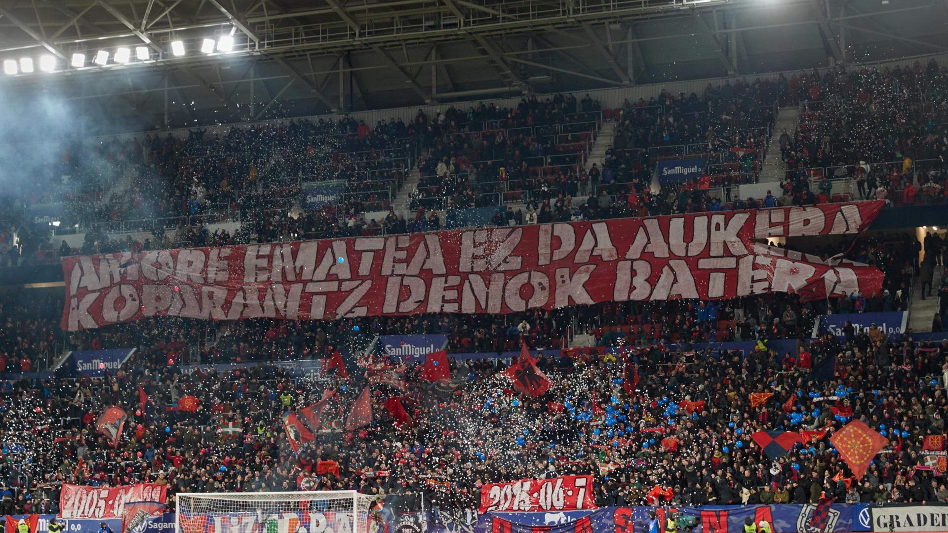 Así estaba Graderío Sur la temporada pasada en el partido del récord oficial de asistencia contra el Athletic