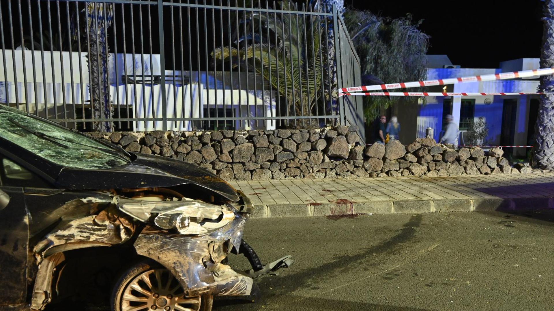 El vehículo causante del atropello en Playa Blanca