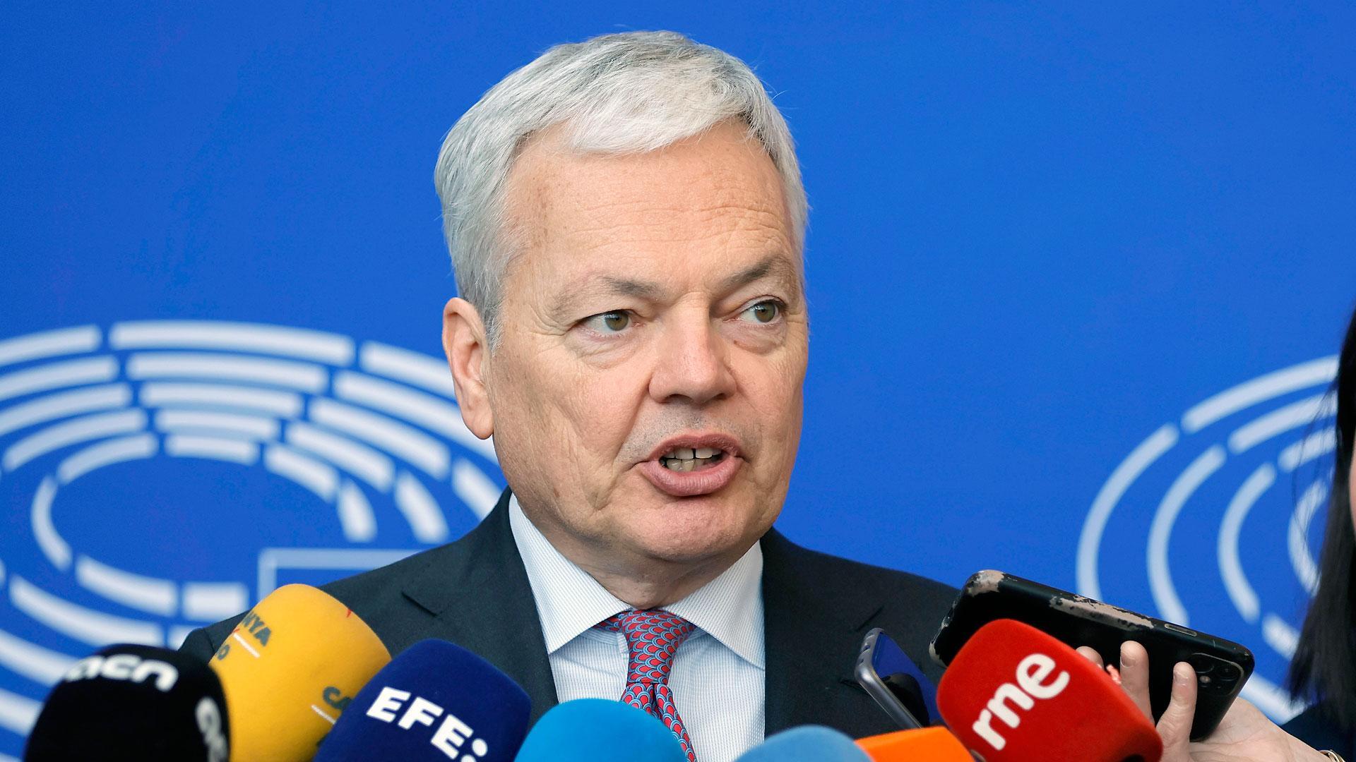 El comisario europeo de Justicia, Didier Reynders