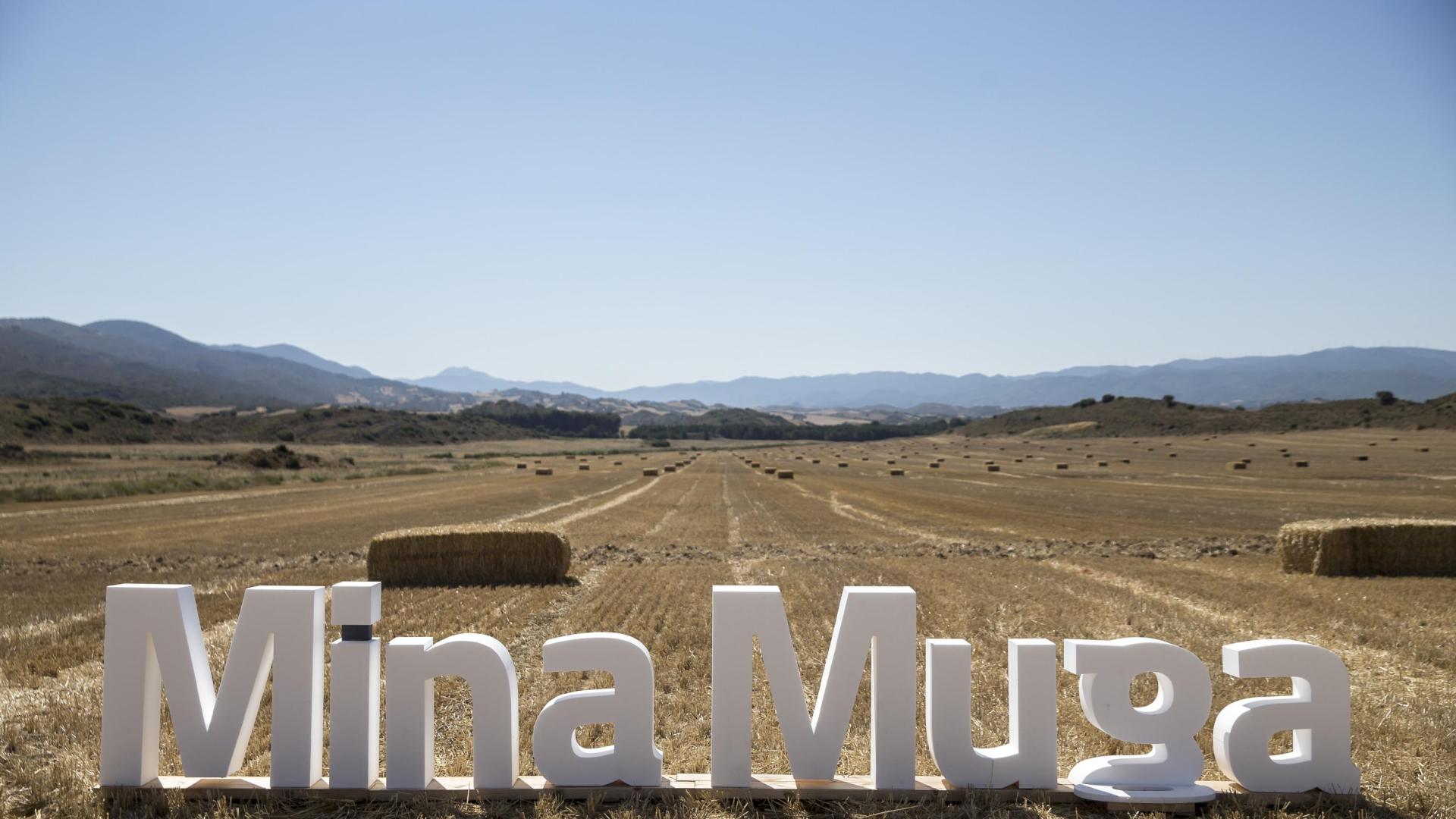 Terrenos de cereal de Sangüesa donde se levantará la planta de tratamiento de ‘Mina Muga’