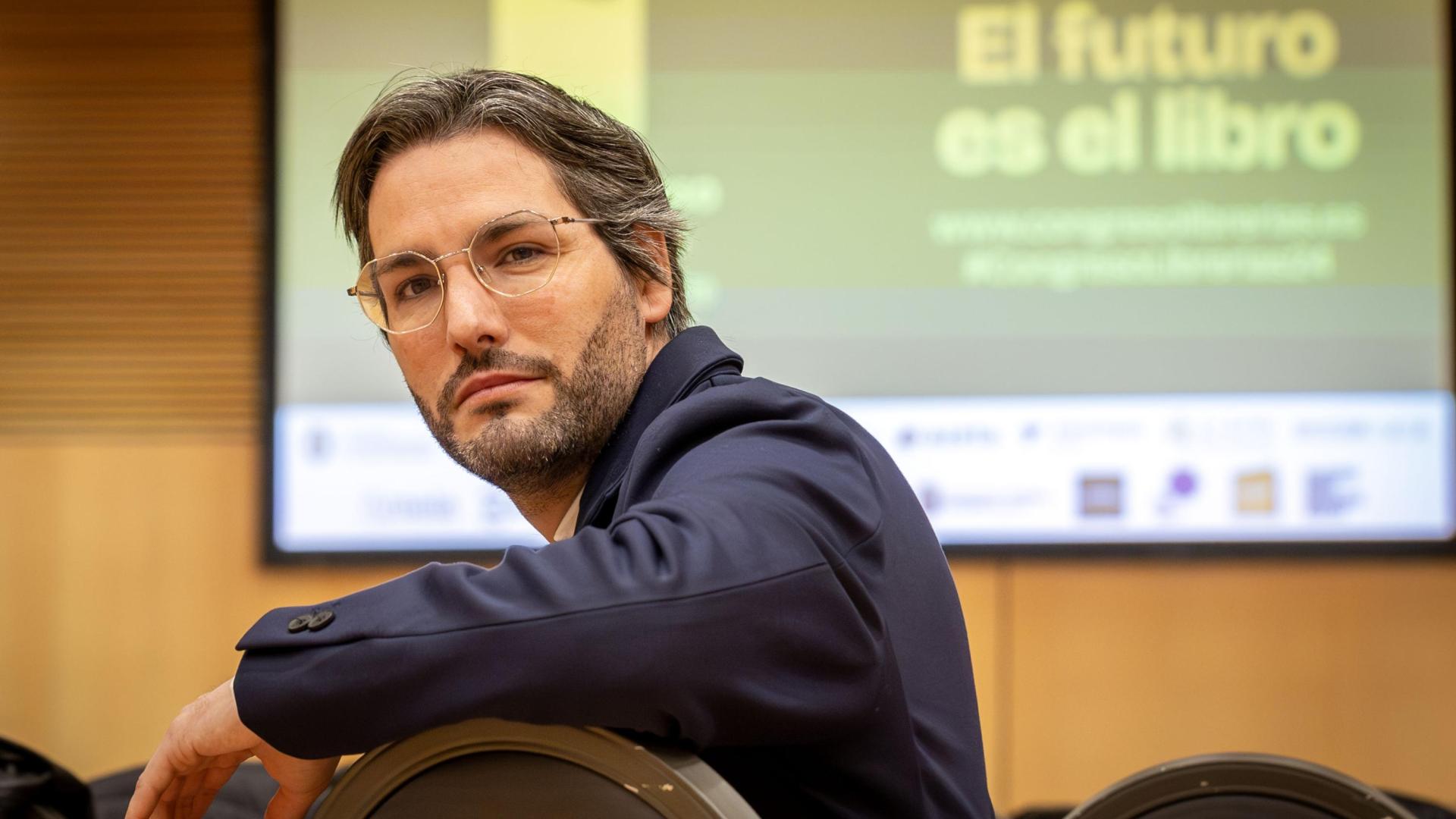 Miguel Iglesias, fotografiado en el Congreso Nacional de Librerías en Baluarte.