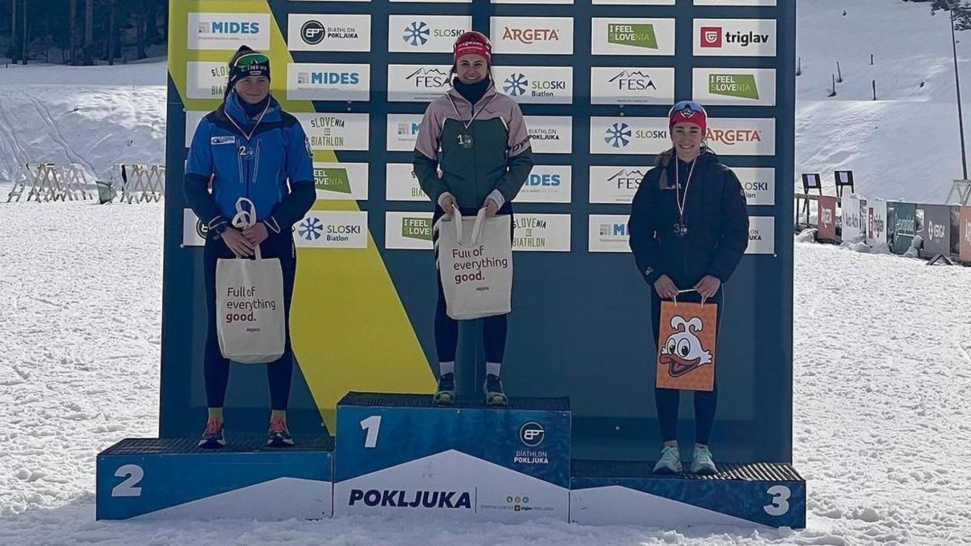 Irati Cuadrado Noáin, tercera en el podio esloveno