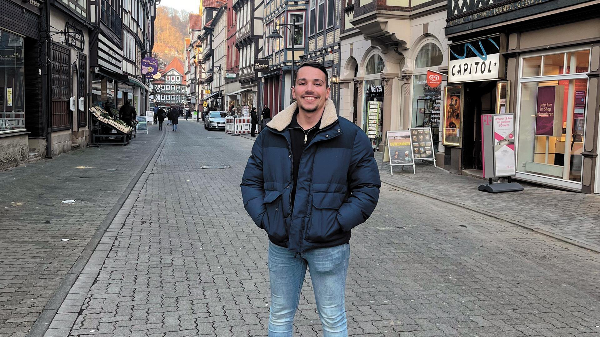 Fabián Pérez Werner en Hann. Münden, donde está la empresa en la que trabaja